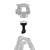 Manfrotto 560BALLSHX - półkula poziomująca z krótką rączką, 60mm, gwint 3/8